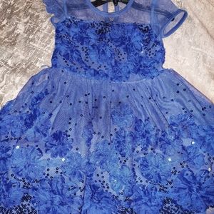 Girls Navy Blue Dress